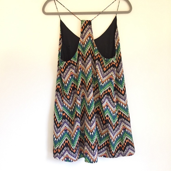NWOT Chevron Boho Tunic / Beach Coverup Sz M - Picture 2 of 6